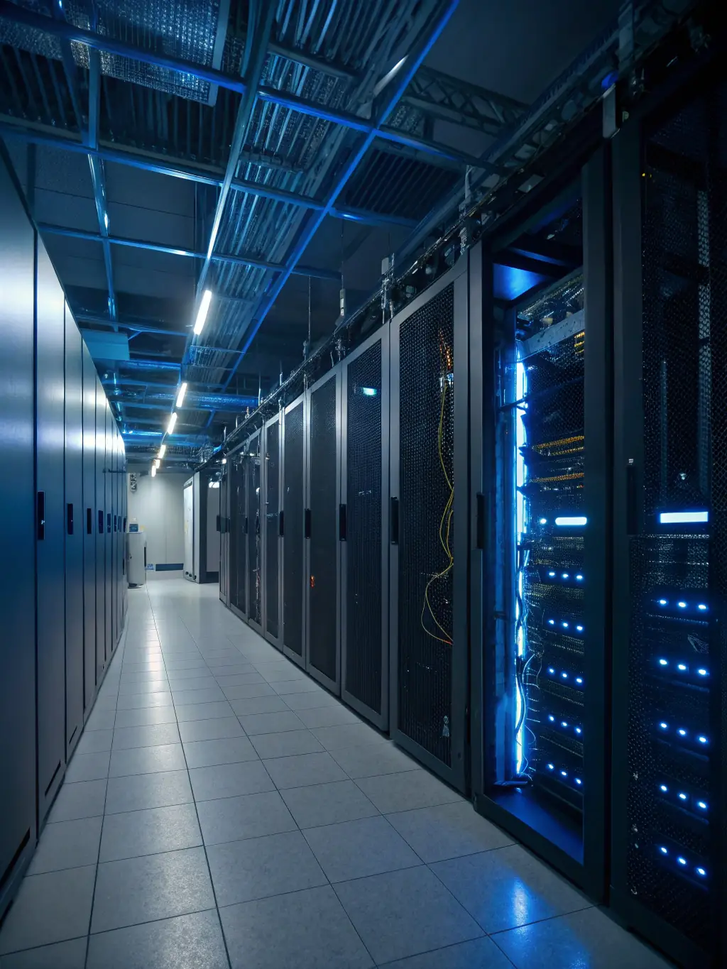 An image of a secure network infrastructure, highlighting comprehensive data security solutions for businesses.